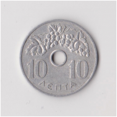 GREECE 10 LEPTA 1966 KM # 78 VF-XF