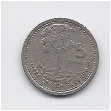 GUATEMALA 5 CENTAVOS 1978 KM # 276.1 VF