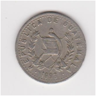GVATEMALA 10 CENTAVOS 1993 KM # 277.5 VF 1