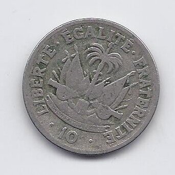 HAITI 10 CENTIMES 1949 KM # 58 F