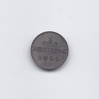 HAMBURG 1 DREILING 1855 KM # 582 VF
