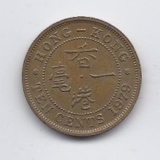 HONG KONG 10 CENTS 1979 KM # 28.3 VF/XF