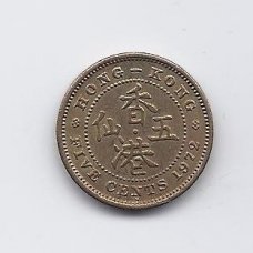 HONG KONG 5 CENTS 1972 KM # 29.3 XF