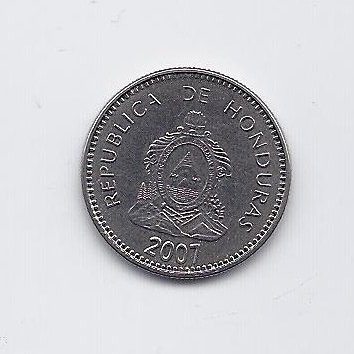 HONDURAS 20 CENTAVOS 2007 KM # 83a.2 XF 1