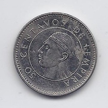 HONDURAS 50 CENTAVOS 2005 KM # 84a XF