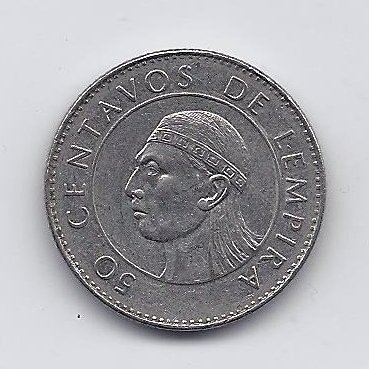 HONDURAS 50 CENTAVOS 1991 KM # 84a VF