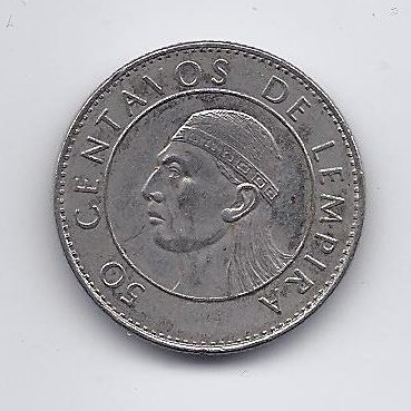 HONDURAS 50 CENTAVOS 1994 KM # 84a VF