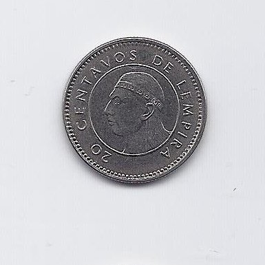 HONDURAS 20 CENTAVOS 2007 KM # 83a.2 XF