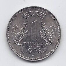 INDIA 1 RUPEE 1978 KM # 78 XF