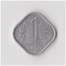 INDIA 1 PAISA 1966 KM # 10 VF/XF