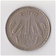 INDIA 1 RUPEE 1977 KM # 78 VF