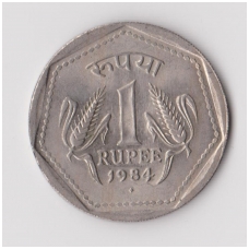 INDIA 1 RUPEE 1984 KM # 79 XF