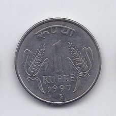 INDIA 1 RUPEE 1997 KM # 92 VF