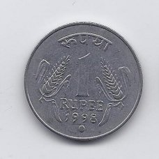INDIA 1 RUPEE 1998 KM # 92 VF