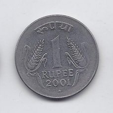 INDIA 1 RUPEE 2001 KM # 92 VF