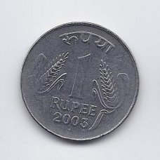INDIA 1 RUPEE 2003 KM # 92 VF