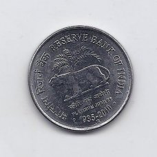 INDIA 1 RUPEE 2010 KM # 385 AU RESERVE BANK JUBILEE