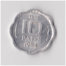 INDIA 10 PAISE 1984 KM # 39 XF