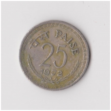 INDIA 25 PAISE 1972 KM # 49 VF