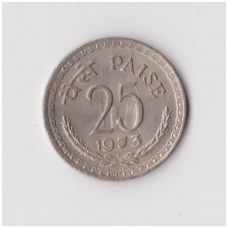 INDIA 25 PAISE 1973 KM # 49 XF
