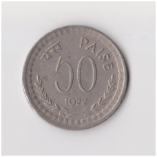 INDIA 50 PAISE 1972 KM # 61 VF
