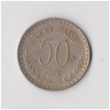 INDIA 50 PAISE 1975 KM # 63 VF