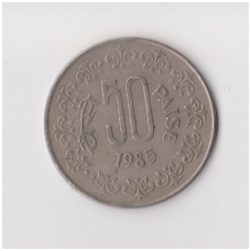 INDIA 50 PAISE 1985 KM # 65 VF