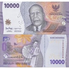 INDONEZIJA 10 000 RUPIAH 2022 P # 165 UNC