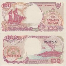 INDONEZIJA 100 RUPIAH 1992 / 2000 P # 127h AU