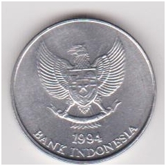 INDONESIA 25 RUPIAH 1994 KM # 55 AU 1