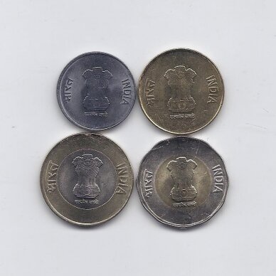 INDIJA 2019 - 2021 m. 4 monetų rinkinys 1