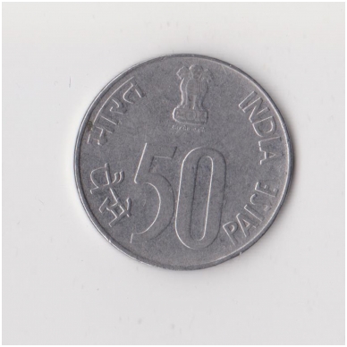 INDIA 50 PAISE 1997 KM # 70 VF 1