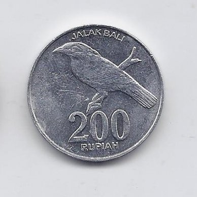 INDONEZIJA 200 RUPIAH 2003 KM # 66 XF