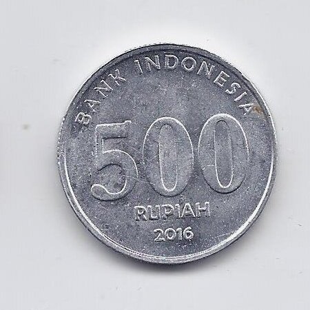 INDONEZIJA 500 RUPIAH 2016 KM # 73 VF