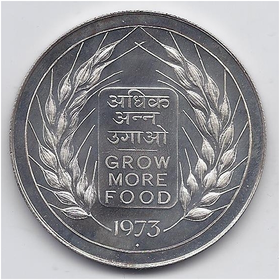INDIJA 20 RUPEES 1973 KM # 240 UNC FAO