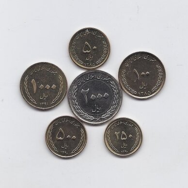 IRANAS 2006 - 2012 m. 6 monetų rinkinys 1