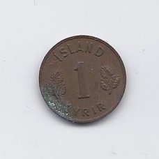 ICELAND 1 EYRIR 1956 KM # 8 VF/XF