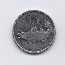 ICELAND 1 KRONA 2003 KM # 27a XF ICELAND 1 KRONA 2003 KM # 27a XF