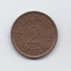 ICELAND 2 AURAR 1931 KM # 6.1 VF