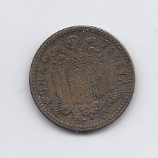 SPAIN 1 PESETA 1947 KM # 775 VF SPAIN 1 PESETA 1947 KM # 775 VF