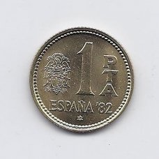 SPAIN 1 PESETA 1980 (1980-1982) KM # 816 AU SPAIN 1 PESETA 1980 (1980-1982) KM # 816 AU