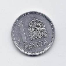 SPAIN 1 PESETA 1989 KM # 821 XF SPAIN 1 PESETA 1989 KM # 821 XF