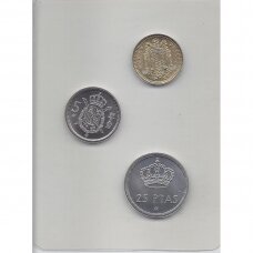 ISPANIJA 1977 m. 3 monetų rinkinys