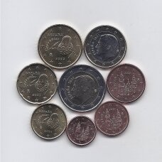 ISPANIJA 2022 m. pilnas euro monetų rinkinys (kai kurios monetos su defektais)