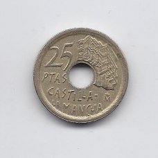 SPAIN 25 PESETAS 1996 KM # 962 VF SPAIN 25 PESETAS 1996 KM # 962 VF