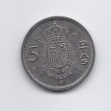 SPAIN 5 PESETAS 1982 KM # 823 VF