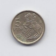 SPAIN 5 PESETAS 1997 KM # 981 VF/XF