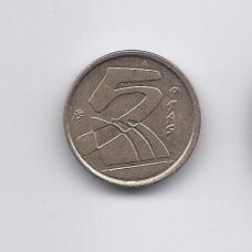 SPAIN 5 PESETAS 2000 KM # 833 XF
