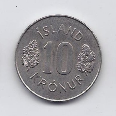 ISLANDIJA 10 KRONUR 1980 KM # 15 XF