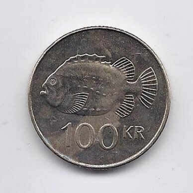 ICELAND 100 KRONUR 2011 KM # 35 VF